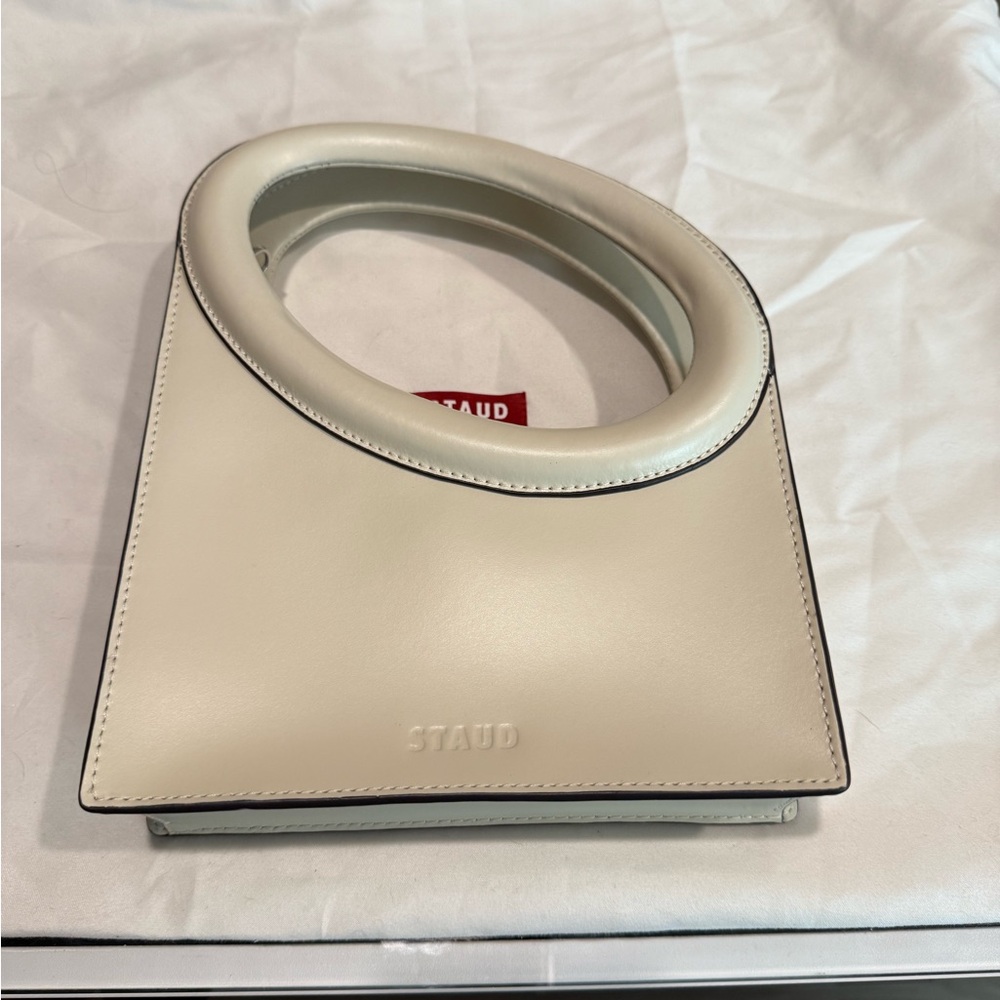 STAUD Cream Mini Bag